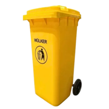 CONTENEDOR DE BASURA AMARILLO 120 LT