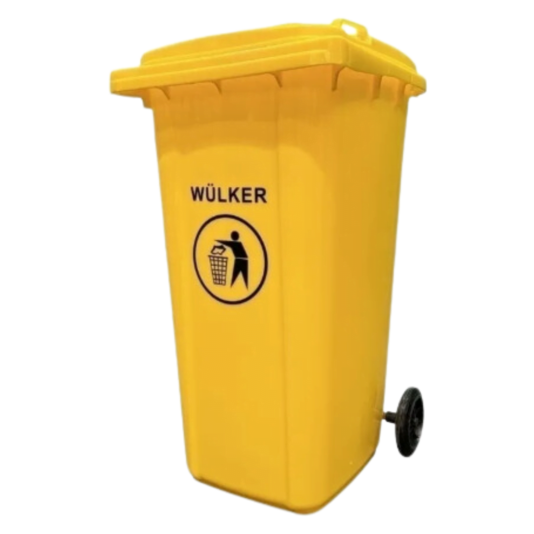 Contenedor de basura amarillo best sale