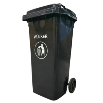 CONTENEDOR DE BASURA GRIS OSCURO 120 LT